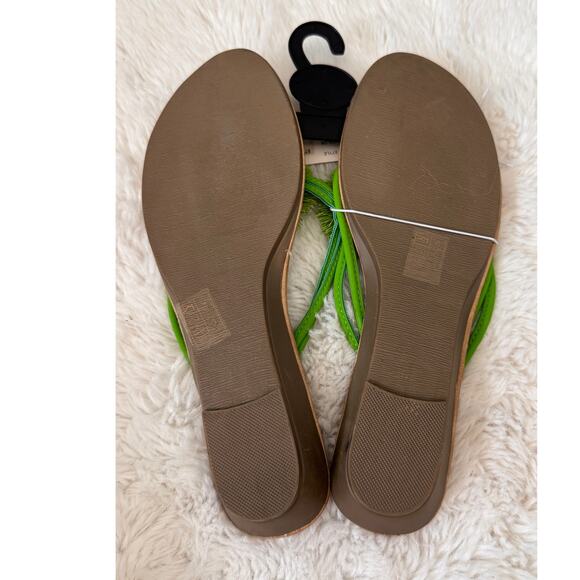 Sondra Roberts Women's Green Koosh Ball Sandal Size 10 - Picture 4 of 6